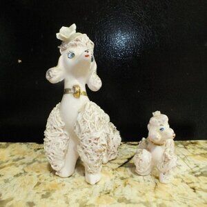 Vintage Spaghetti Poodle And Her Puppy By Enterprise Exclusive
